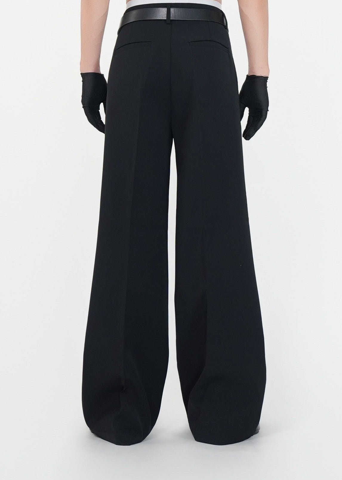 Minimalist Wide - Leg Trousers - Rick Circus
