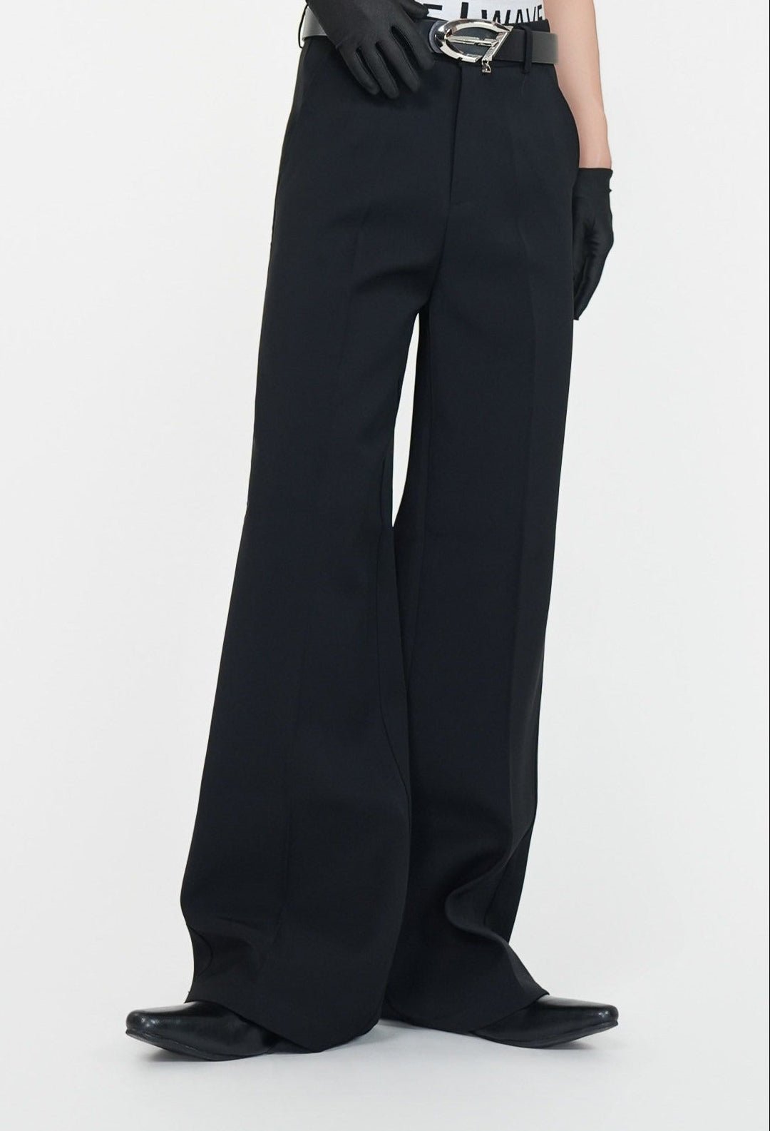 Minimalist Wide - Leg Trousers - Rick Circus