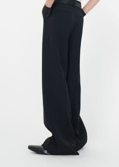 Minimalist Wide - Leg Trousers - Rick Circus