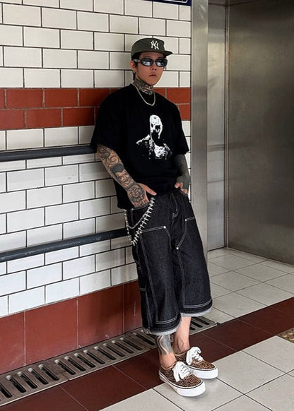 Monochrome Portrait Graphic Tee - Rick Circus