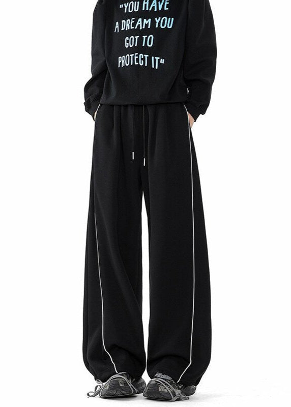 Oversized Contrast Piping Sweatpants - Rick Circus