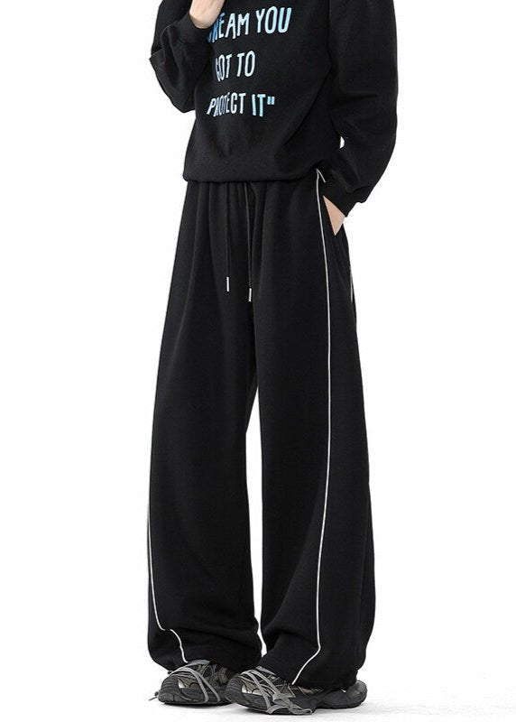 Oversized Contrast Piping Sweatpants - Rick Circus