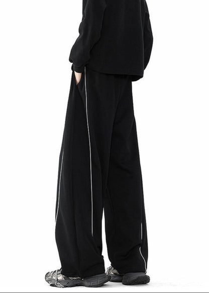 Oversized Contrast Piping Sweatpants - Rick Circus