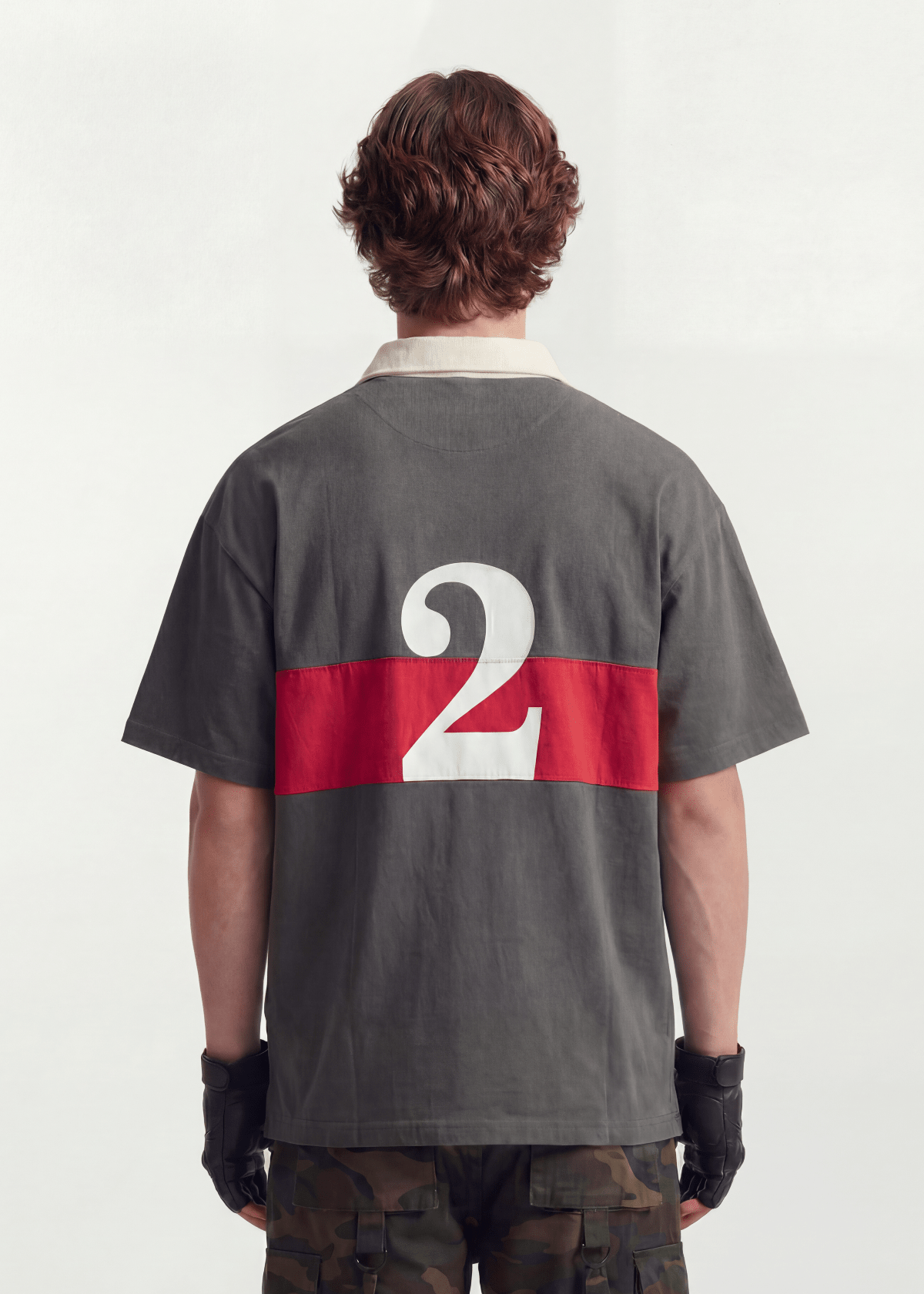 Oversized Contrast Stripe Streetwear Tee - Rick Circus