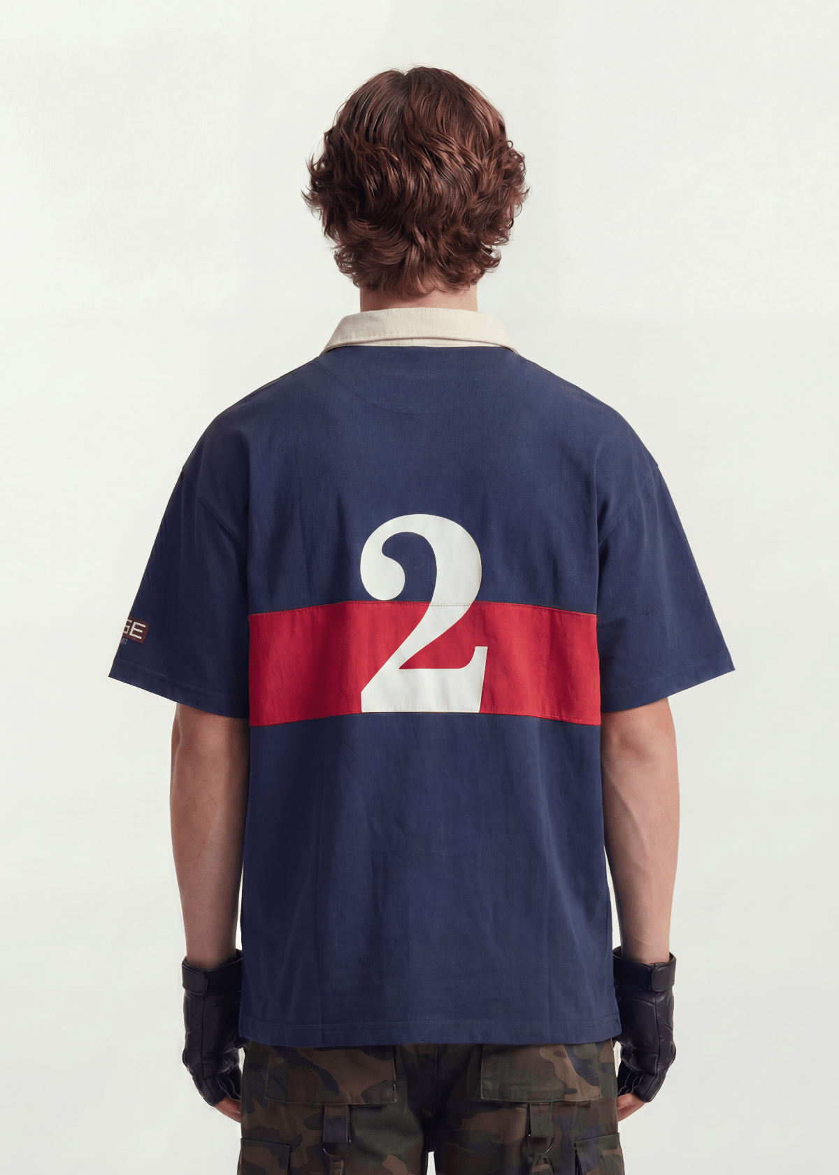 Oversized Contrast Stripe Streetwear Tee - Rick Circus