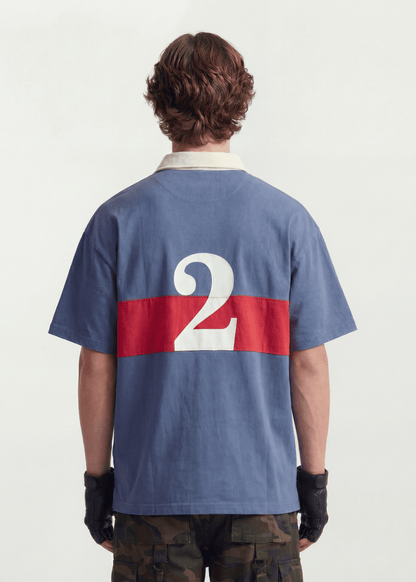 Oversized Contrast Stripe Streetwear Tee - Rick Circus