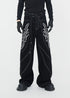 Oversized Embroidery Wide - Leg Jeans - Rick Circus