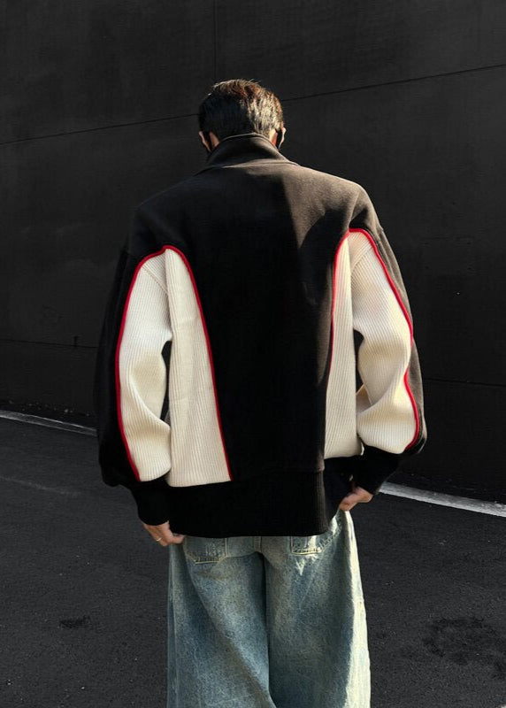Oversized Fleece Sweatshirt with Contrast Stitching - Rick Circus