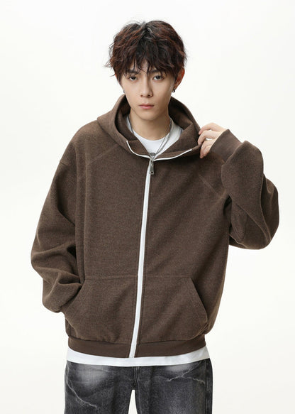 Oversized Funnel Neck Zip Hoodie - Rick Circus