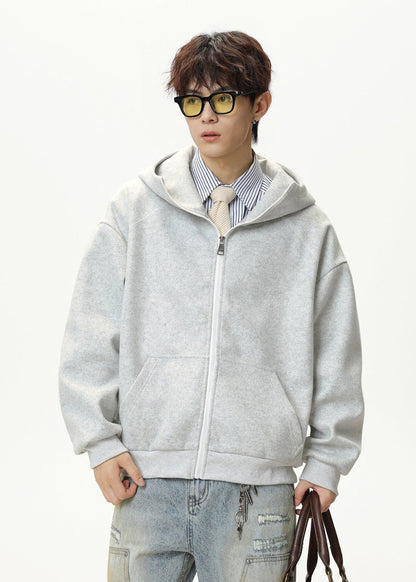 Oversized Funnel Neck Zip Hoodie - Rick Circus