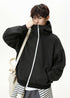 Oversized Funnel Neck Zip Hoodie - Rick Circus