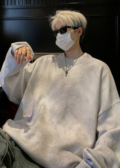 Oversized Gradient Knit Sweater - Rick Circus