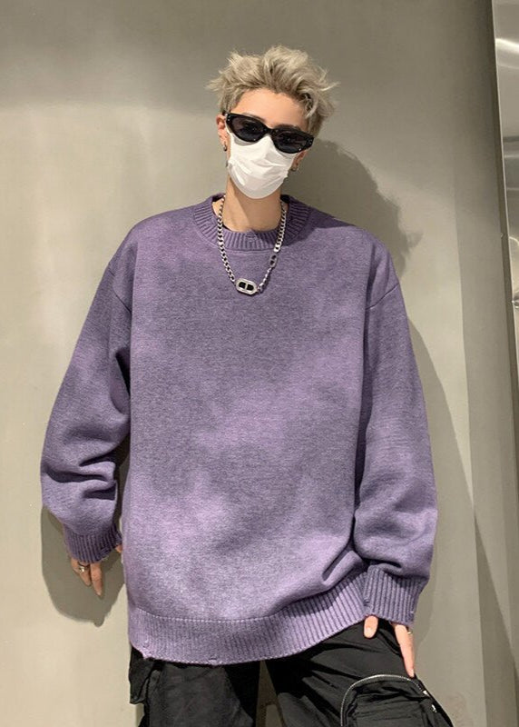 Oversized Gradient Knit Sweater - Rick Circus