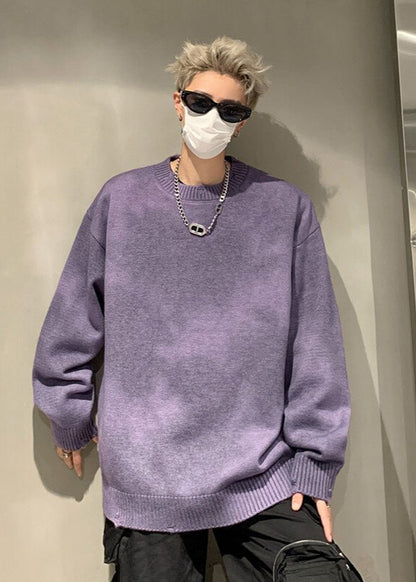 Oversized Gradient Knit Sweater - Rick Circus