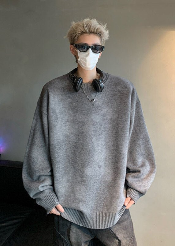 Oversized Gradient Knit Sweater - Rick Circus