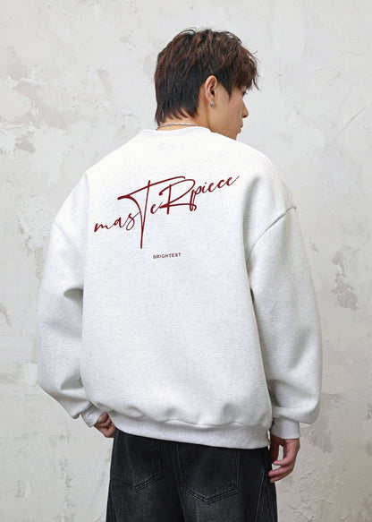 Oversized Graphic Crewneck Sweatshirt - Rick Circus