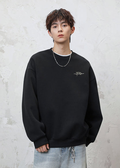 Oversized Graphic Crewneck Sweatshirt - Rick Circus