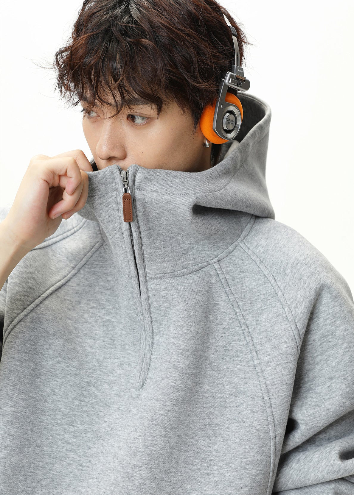 Oversized Half - Zip Hoodie - Rick Circus