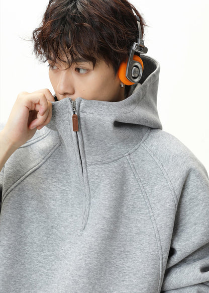 Oversized Half - Zip Hoodie - Rick Circus