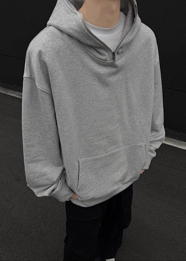 Oversized Half - Zip Hoodie - Rick Circus