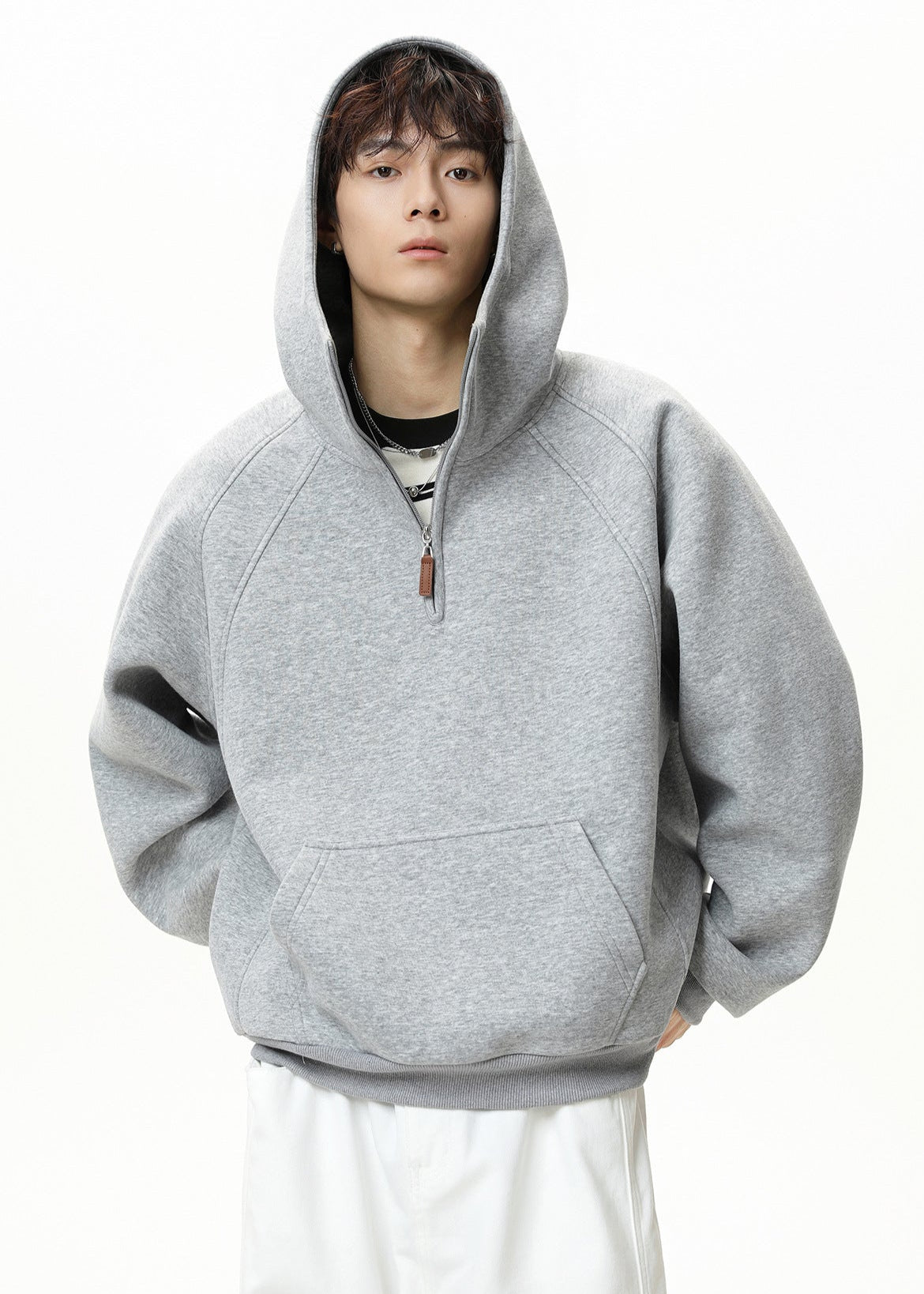 Oversized Half - Zip Hoodie - Rick Circus