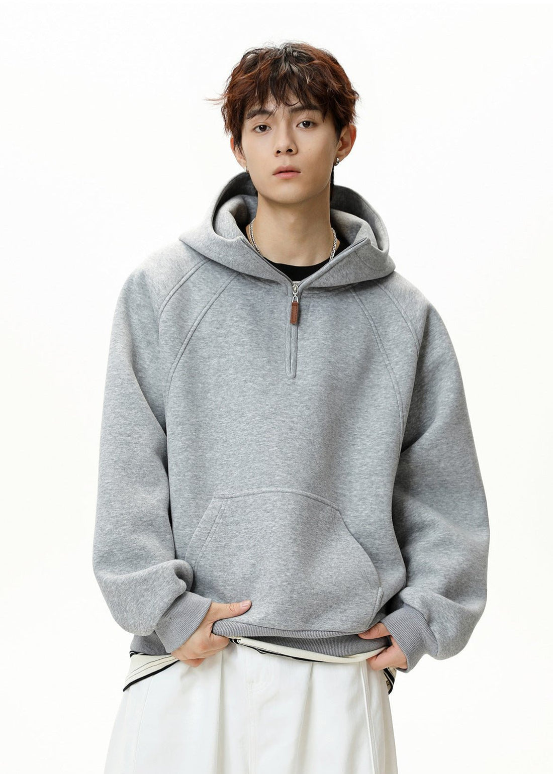 Oversized Half - Zip Hoodie - Rick Circus