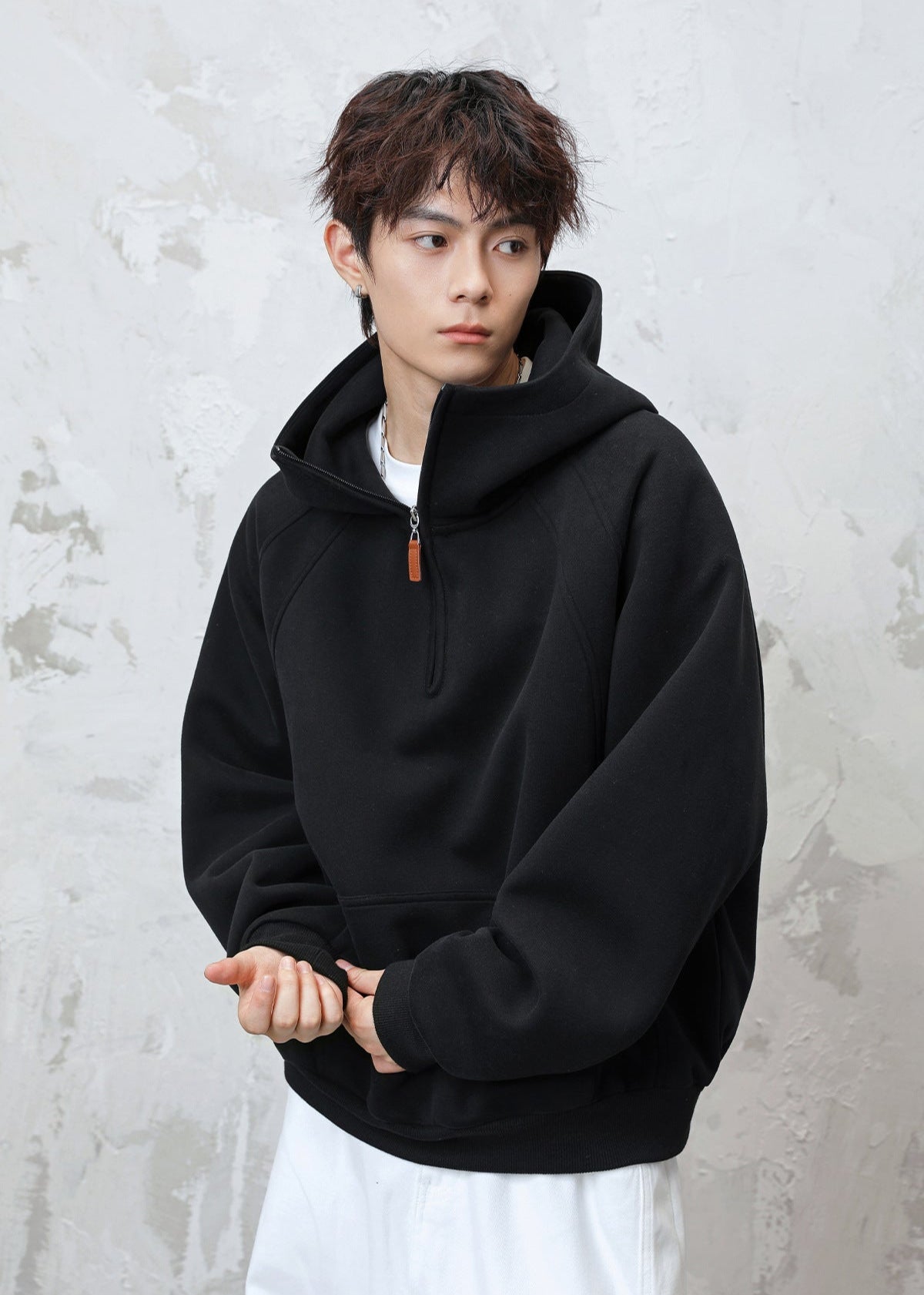 Oversized Half - Zip Hoodie - Rick Circus