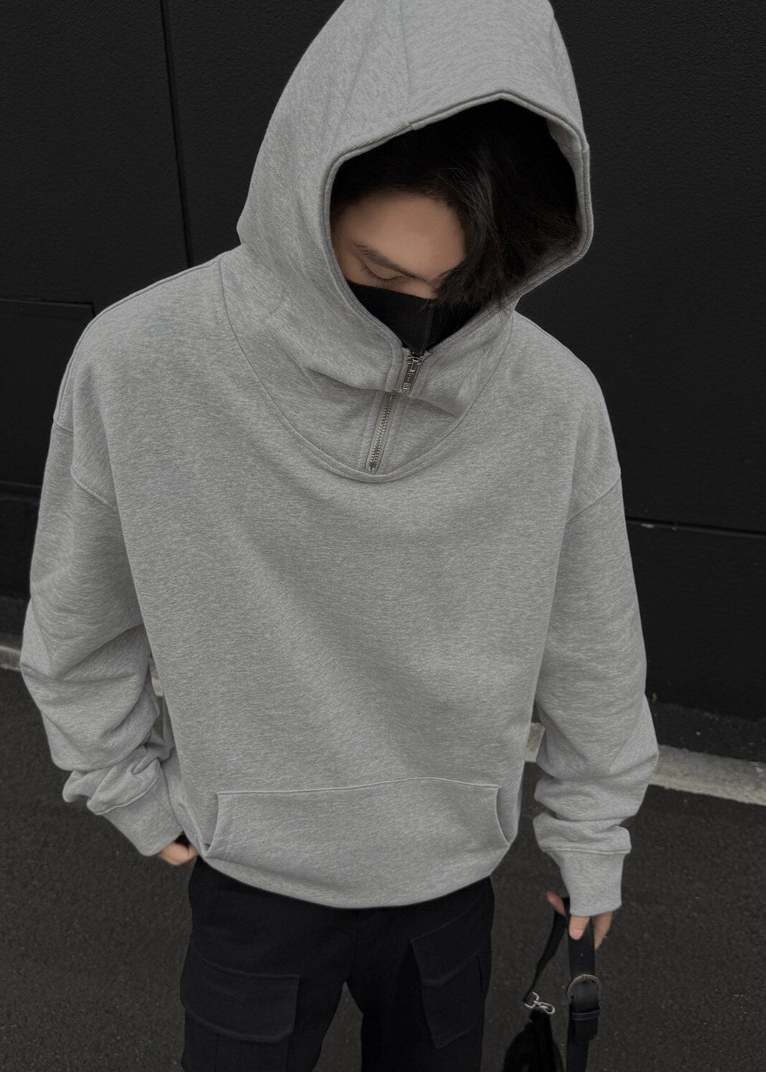 Oversized Half - Zip Hoodie - Rick Circus