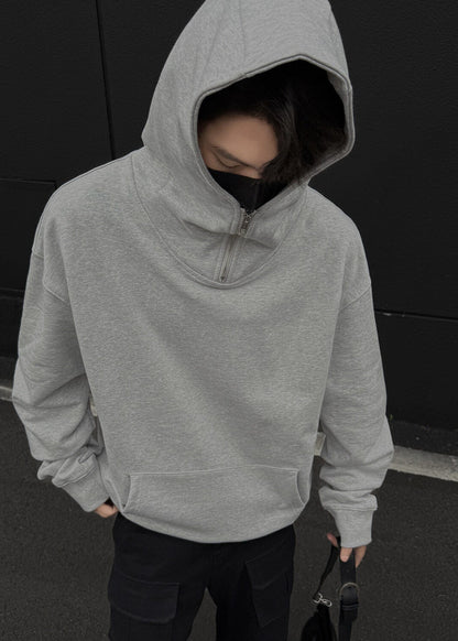 Oversized Half - Zip Hoodie - Rick Circus
