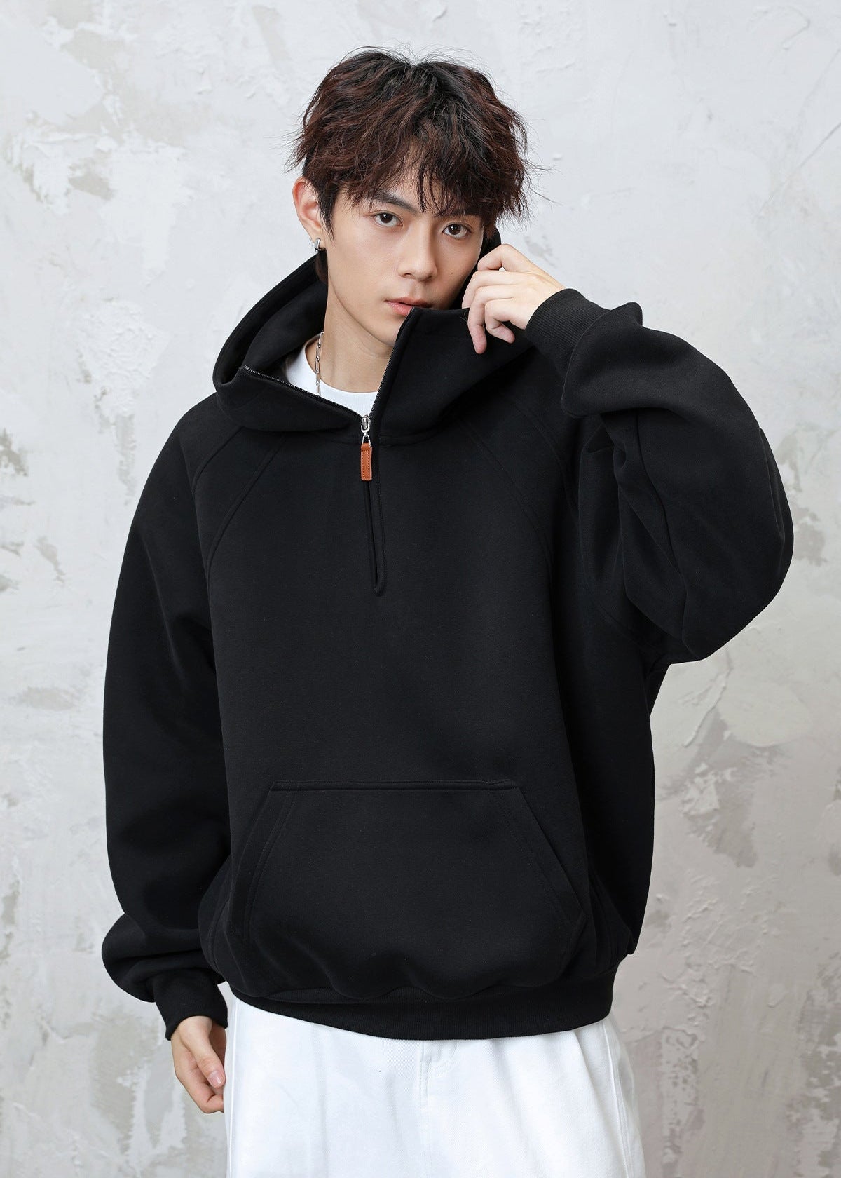 Oversized Half - Zip Hoodie - Rick Circus