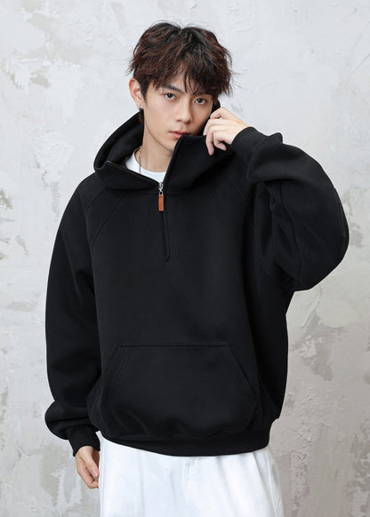 Oversized Half - Zip Hoodie - Rick Circus