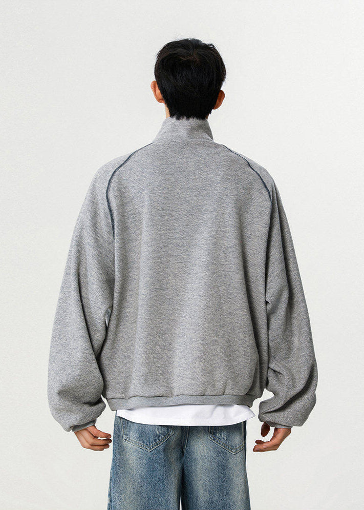 Oversized Half - Zip Pullover - Rick Circus