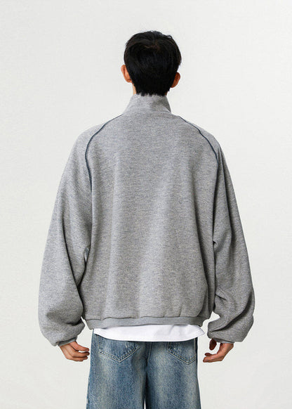 Oversized Half - Zip Pullover - Rick Circus