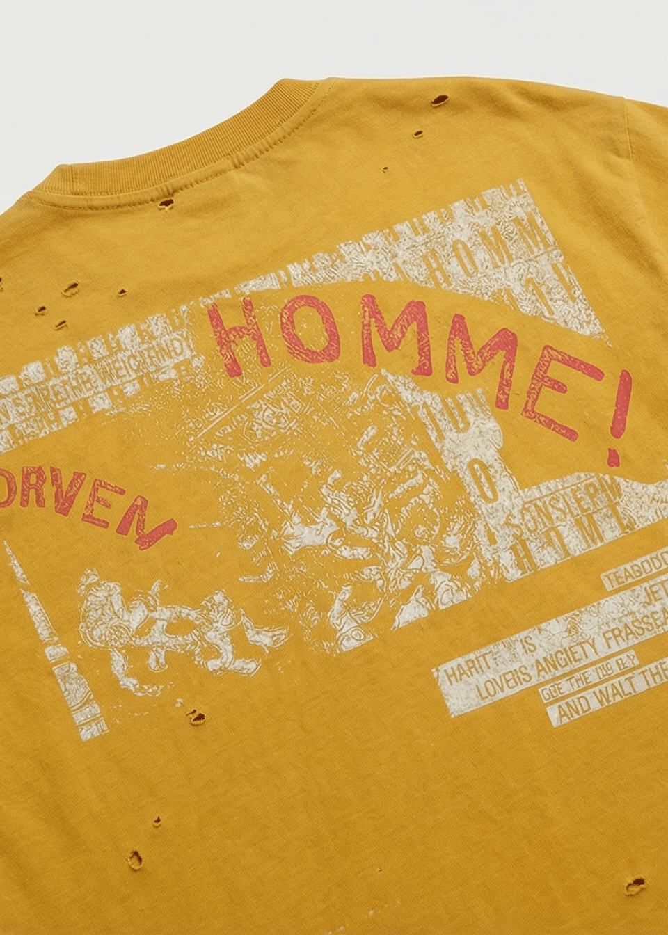 Oversized Letter Print Streetwear Tee - Rick Circus