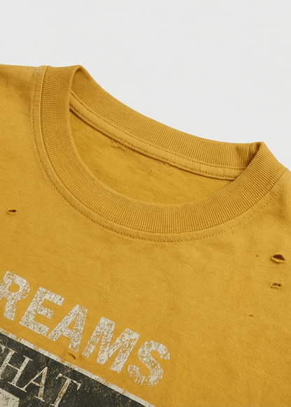 Oversized Letter Print Streetwear Tee - Rick Circus