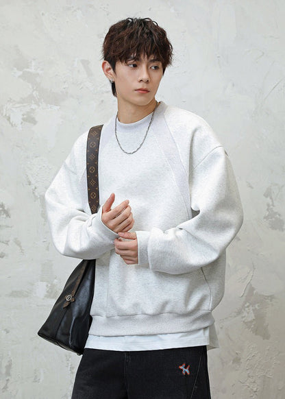 Oversized Minimalist Crewneck Sweatshirt - Rick Circus
