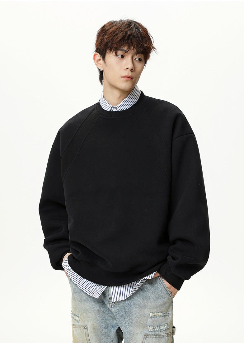 Oversized Minimalist Crewneck Sweatshirt - Rick Circus