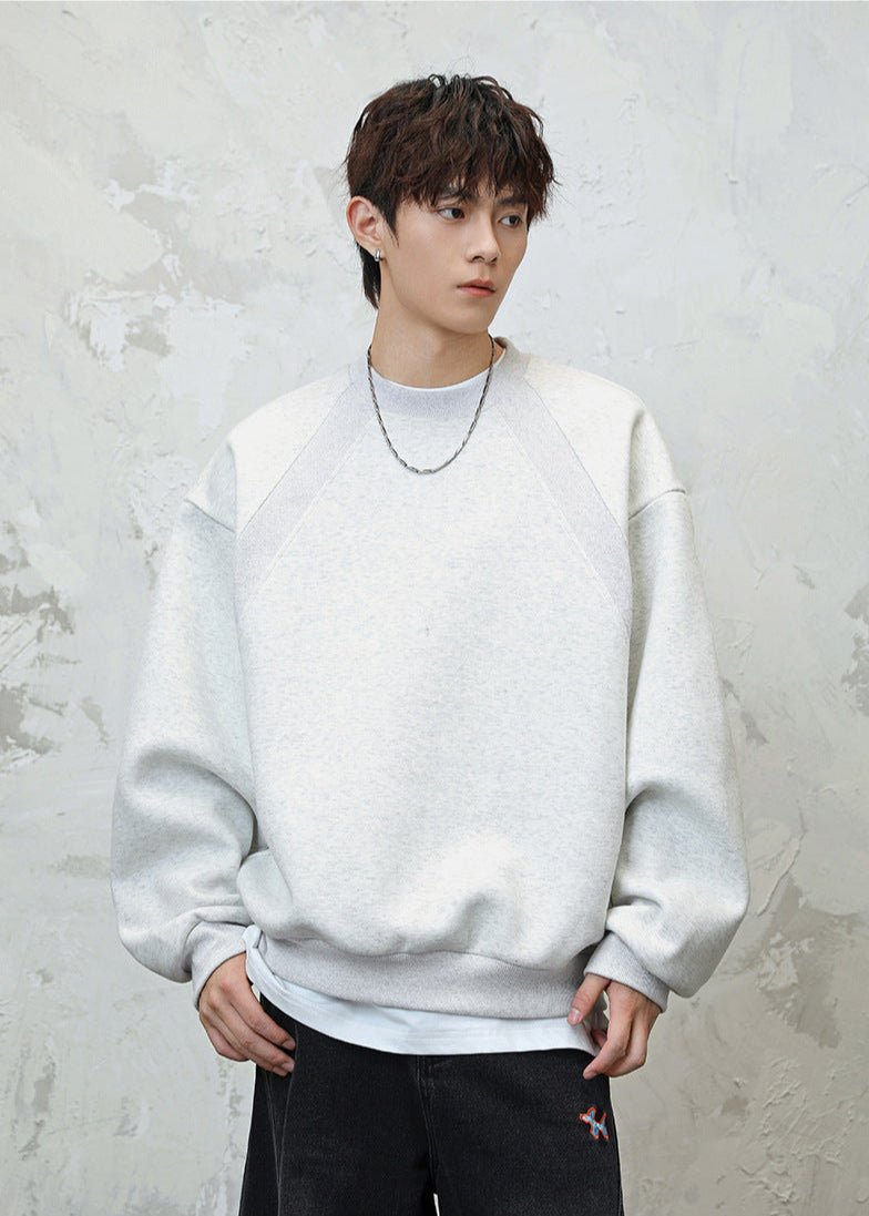 Oversized Minimalist Crewneck Sweatshirt - Rick Circus