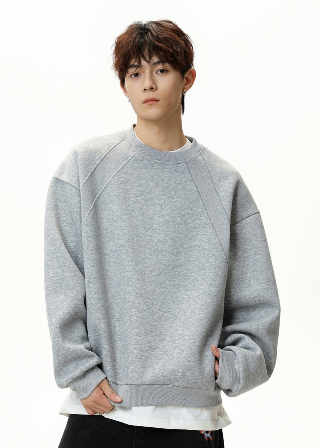 Oversized Minimalist Crewneck Sweatshirt - Rick Circus