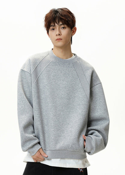 Oversized Minimalist Crewneck Sweatshirt - Rick Circus