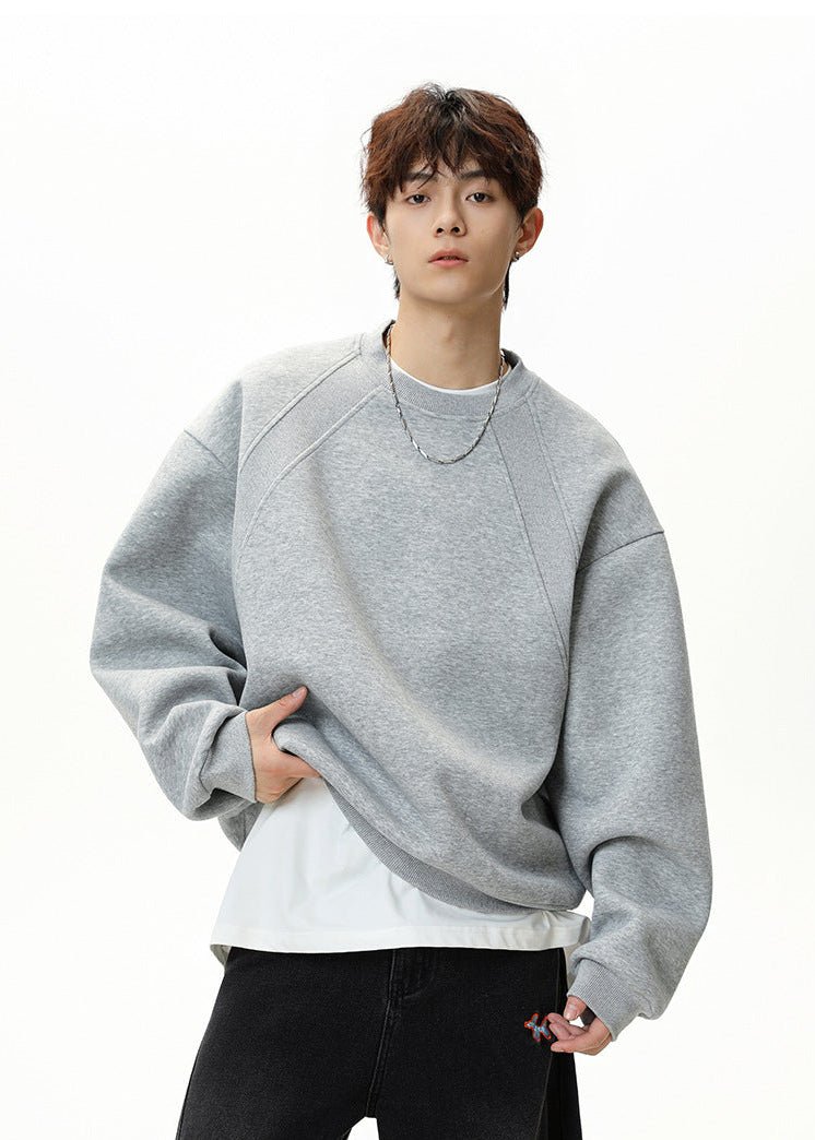 Oversized Minimalist Crewneck Sweatshirt - Rick Circus