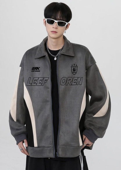 Oversized Patchwork Varsity Jacket - Rick Circus