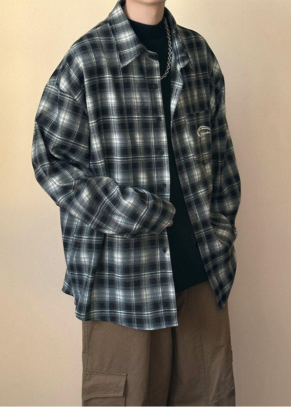 Oversized Plaid Flannel Shirt - Rick Circus