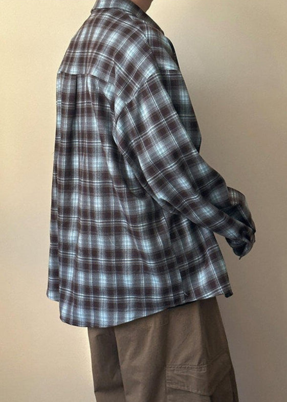 Oversized Plaid Flannel Shirt - Rick Circus