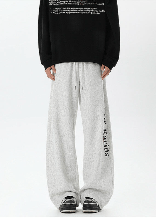 Oversized Sweatpants with Side Print - Rick Circus
