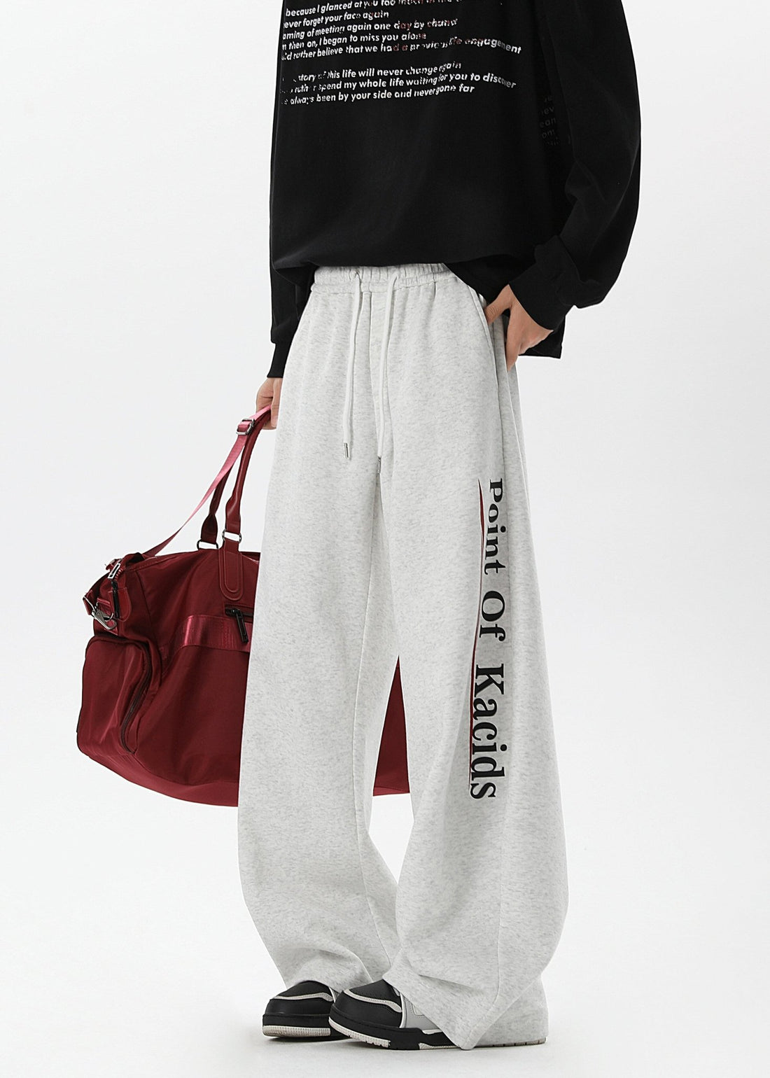 Oversized Sweatpants with Side Print - Rick Circus