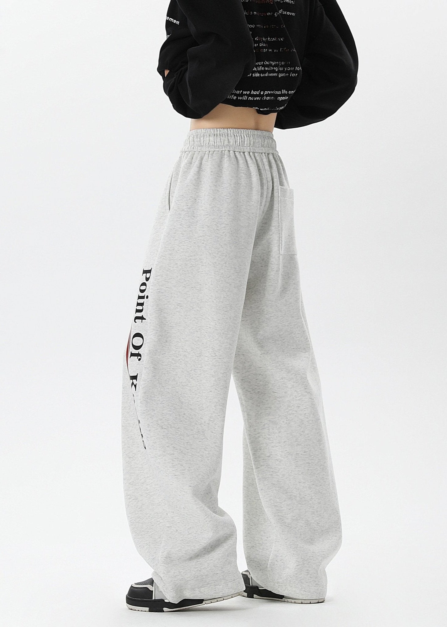 Oversized Sweatpants with Side Print - Rick Circus