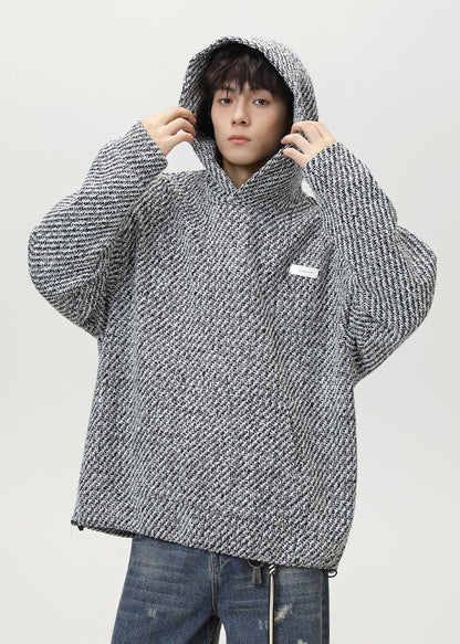 Oversized Textured Hoodie - Rick Circus