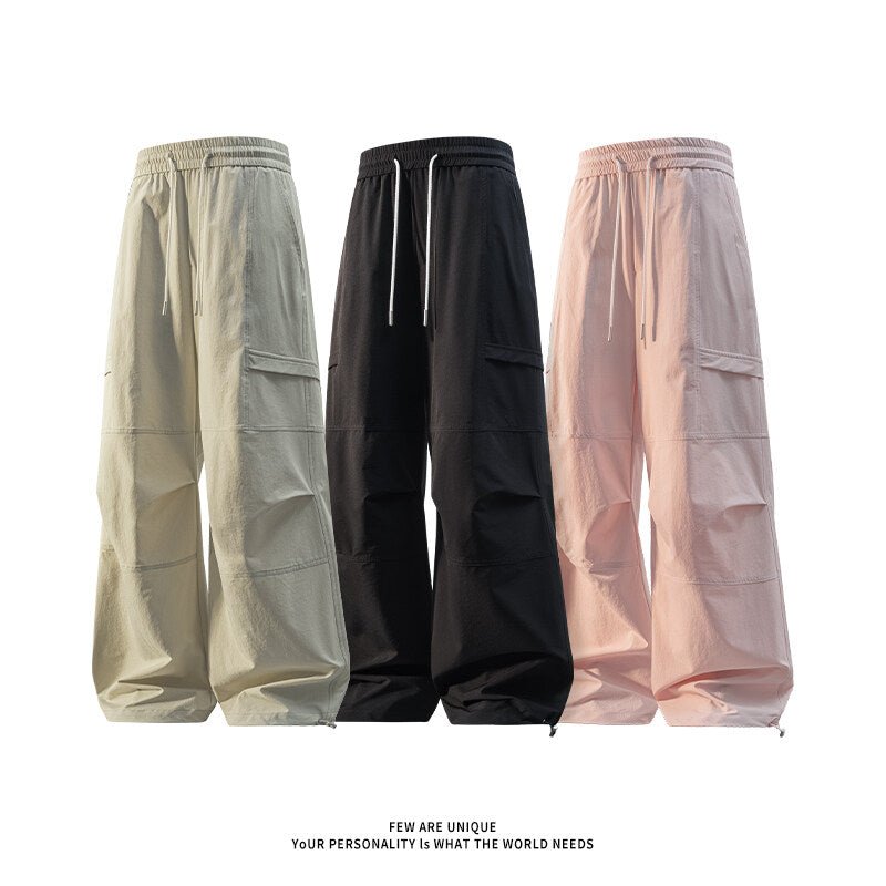 Oversized Wide - Leg Cargo Pants - Rick Circus