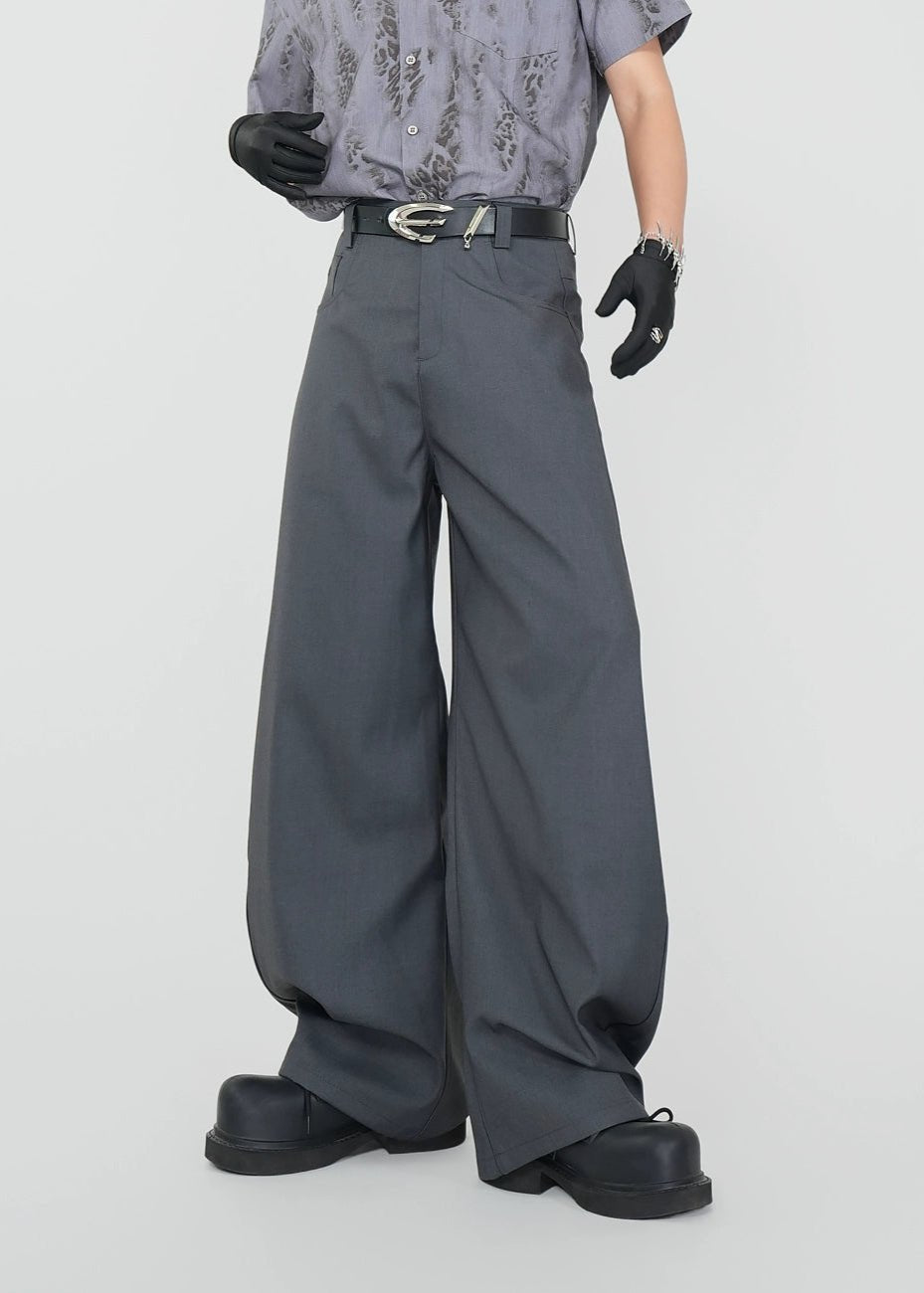 Oversized Wide - Leg Trousers - Rick Circus